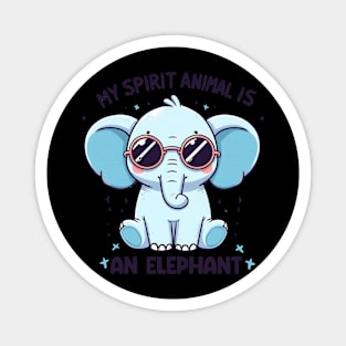My Spirit Animal is an Elephant, Kawaii Cute Magnet